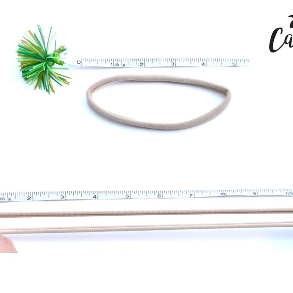 Super Soft & Stretchy Nylon Headband Set for Girls (Golden Neutral Set of 4) - Picture 2 of 6